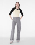 Women's Micro Rib 3/4 Raglan Baby Tee - imagine 2