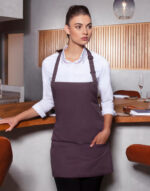 Short Bib Apron Basic with Buckle and Pocket - Image 3