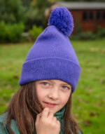 Junior Pom Pom Beanie - Image 2
