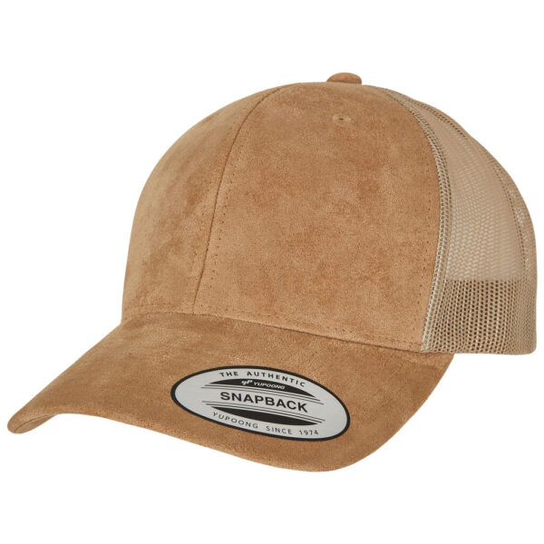 Suede Leather Trucker Cap