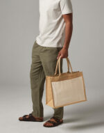 Cotton Pocket Jute Shopper - Image 4