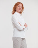 Ladies' Cotton Poplin Shirt LS - Image 2