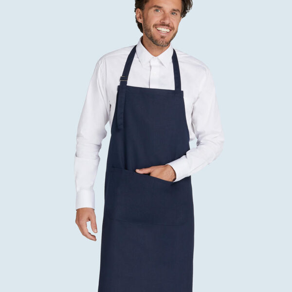 LISBON - Cotton Heavyweight Bib Apron with Pocket