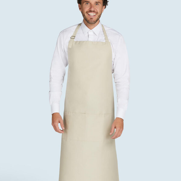 AMSTERDAM - Recycled Bib Apron with Pocket