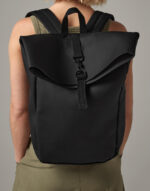 Matte PU Rolltop Backpack - imagine 3