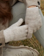 Cosy Ribbed Cuff Gloves - imagine 3