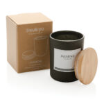 Ukiyo deluxe scented candle with bamboo lid - imagine 3