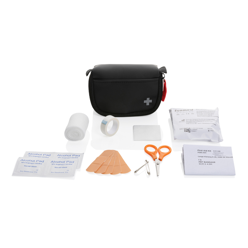 P265.401__B_1__0b1fbbe848a04801a85872a7c0f619c8.jpg RCS recycled nubuck PU pouch first aid set mailable - imagine 1