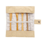 Reusable bamboo travel cutlery set - imagine 3