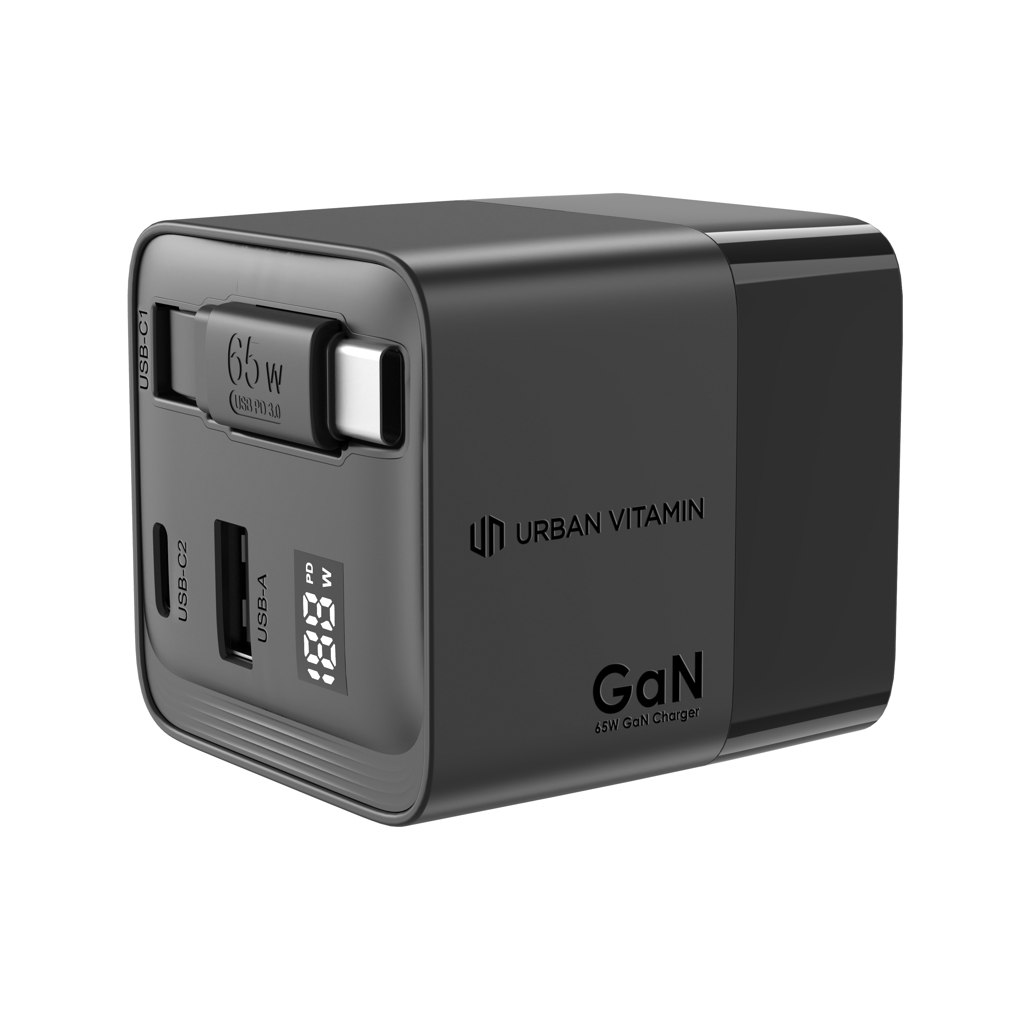 P301.2701__B_1__d218cb45c9754137a0b45bd6bfb5d05a.jpg Urban Vitamin Mendocino 65W GaN charger retractable cable - Image 1