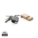 Standkey bamboo keychain phone stand - Image 2