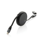 Terra RCS recycled aluminium retractable 240W 2-in-1 cable