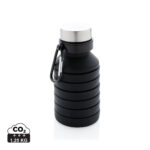Leakproof collapsible silicone bottle with lid - imagine 2