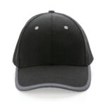 Impact AWARE™ Brushed rcotton 6 panel contrast cap 280gr - Image 3