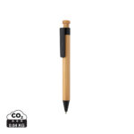 Bamboo pen with wheatstraw clip - Image 2