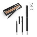 LEAH. Set de roller și pix din aluminiu (94% rAL) cu clips