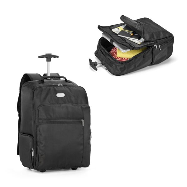 AVENIR. Rucsac trolley pentru laptop de 17” în poliester 1680D și 300D