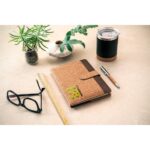 FIELDING. Dosar A5 din plută și poliester reciclat (100% rPET) cu blocnotes detașabil - Image 3