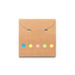 AINSLEY. Set de birou 2 în 1, fabricat din hârtie 100% reciclată, cu 6 blocuri de notițe adezive - imagine 2