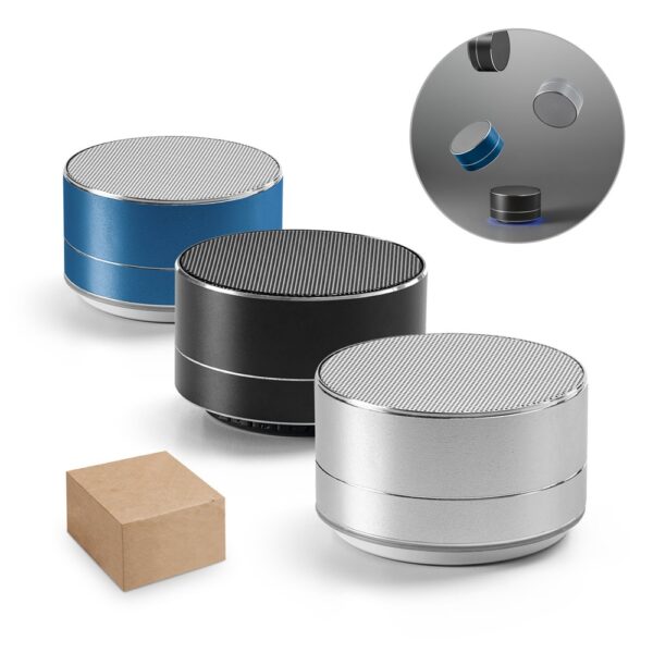 FLOREY. Difuzor portabil de 3W cu autonomie de 4h în aluminiu reciclat (100% rAL) și ABS 100% reciclat (100% rABS)